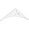 Ekena Millwork Pitch Naple Architectural Grade PVC Gable Pediment, 36"W x 10 1/2"H x 1"P (7/12) GPP036X011X100NAP - alternate 1